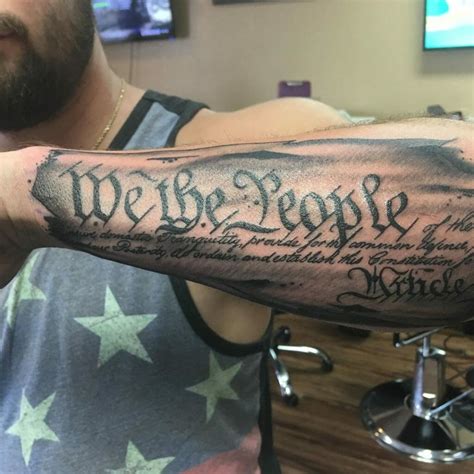 We the people tattoo - Mar 23, 2023 - Are you thinking about getting a “We the People Tattoo“? If you need some inspiration and ideas for We the people tattoos then you have landed on the right page. There is no better way to show your love for your country than with a Patriotic tattoo. The preamble of the United States Constitution begins […]